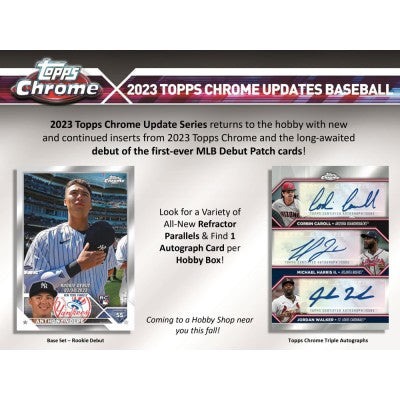2023 Topps Chrome Update Baseball Hobby 6 Box Case