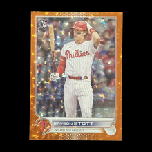 Load image into Gallery viewer, 2022 Topps Update Bryson Stott Rookie Orange Ice /299