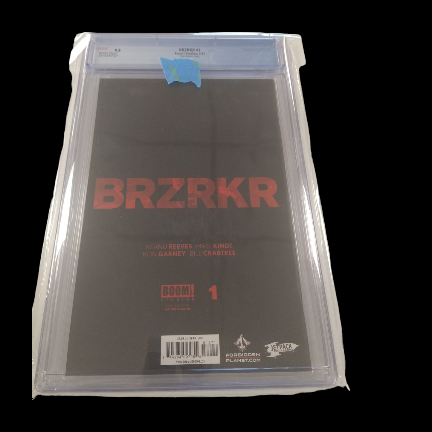 BRZRKR #1 Skan Srisuwan Cover CGC 9.8