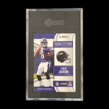 Load image into Gallery viewer, 2018 Panini Contenders Lamar Jackson Rookie of the Year Contenders SGC 9