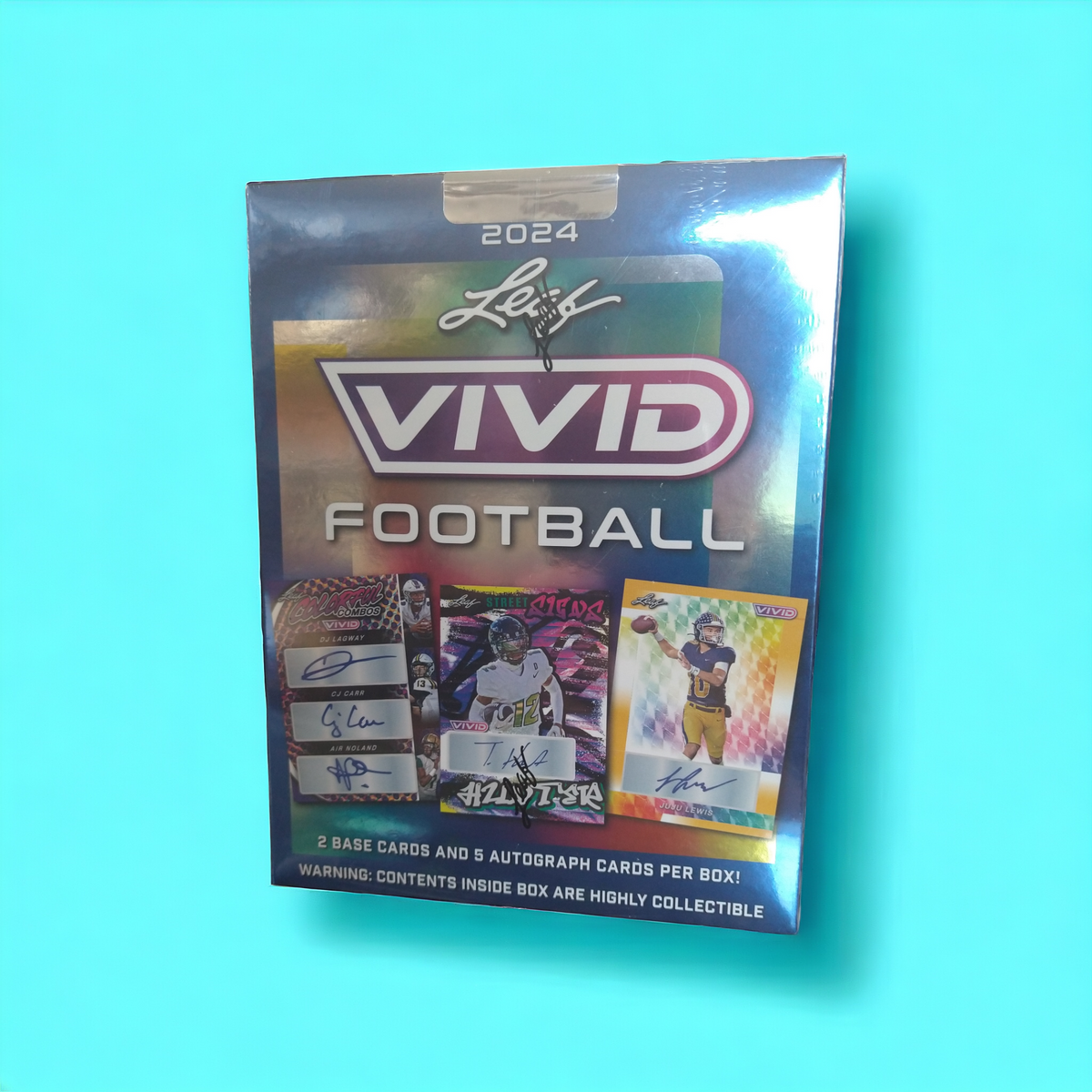 2024 Leaf Vivid Football Hobby Box SCJ