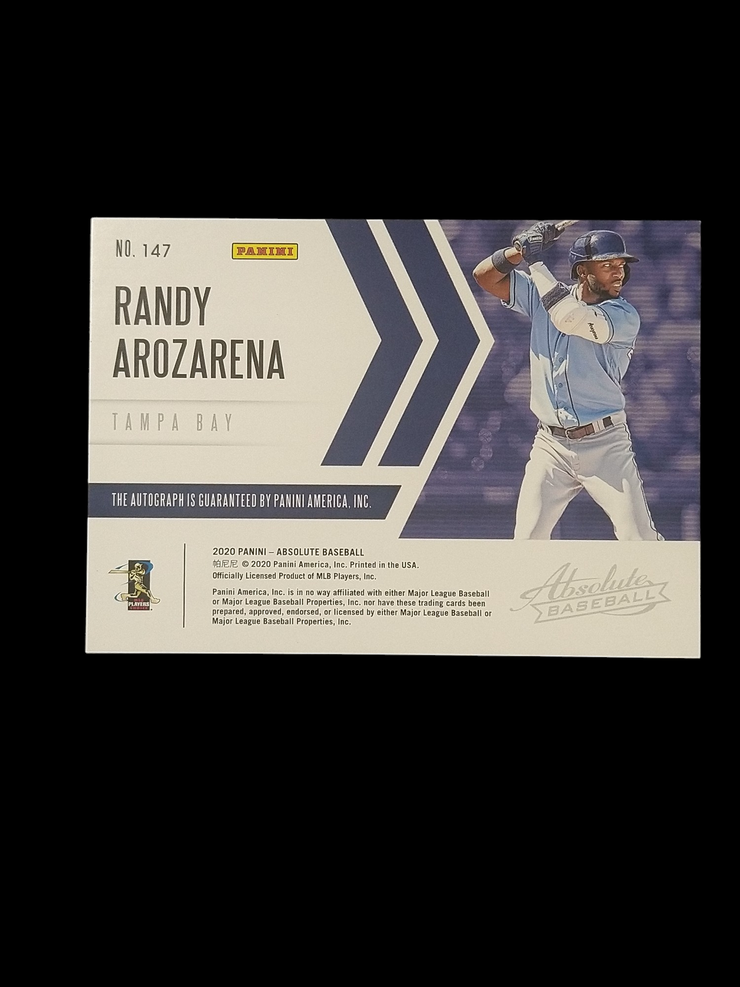 2020 Panini Absolute Randy Arozarena Rookie Autograph /99