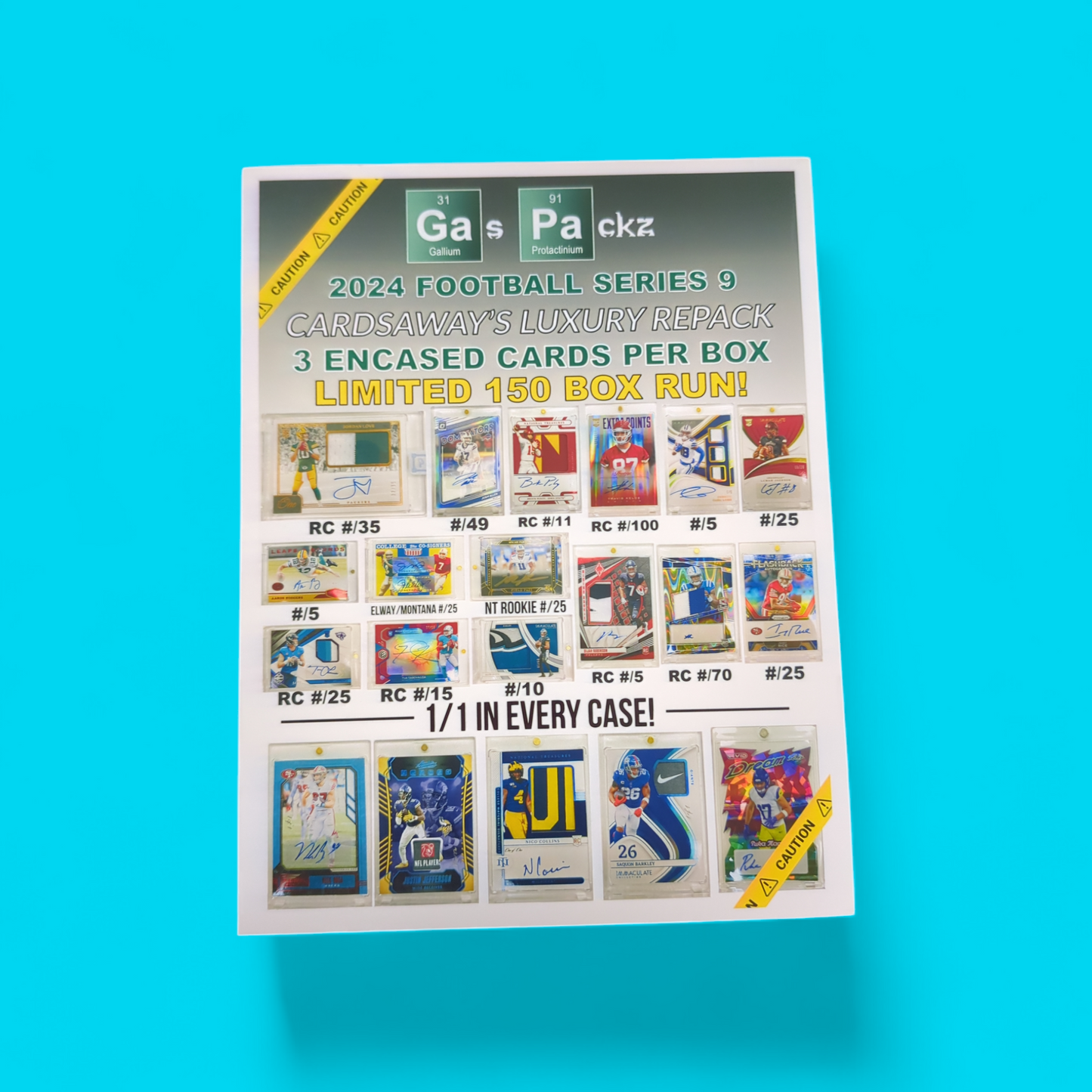 2024 Cardsaway Gas Pack Luxury Football Repack Box Series 9