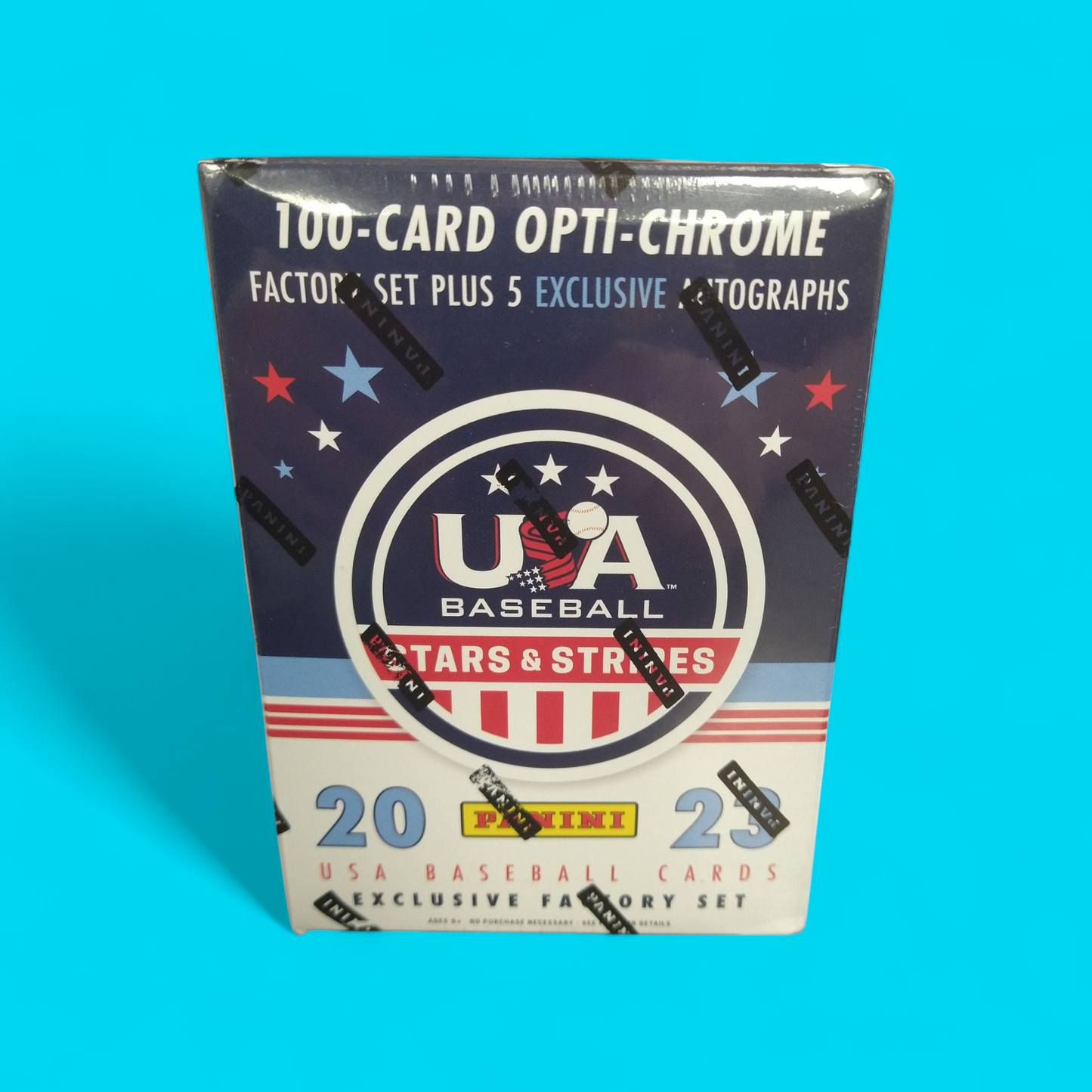 2023 Panini USA Stars & Stripes Baseball 100 Card Opti-Chrome Factory Set