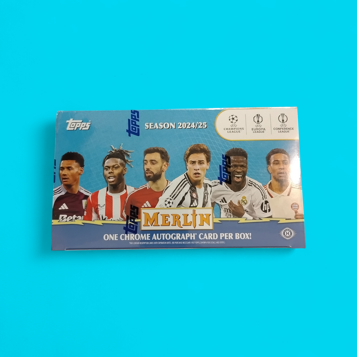 2024-25 Topps UEFA Club Competitions Merlin Chrome Soccer Hobby Box
