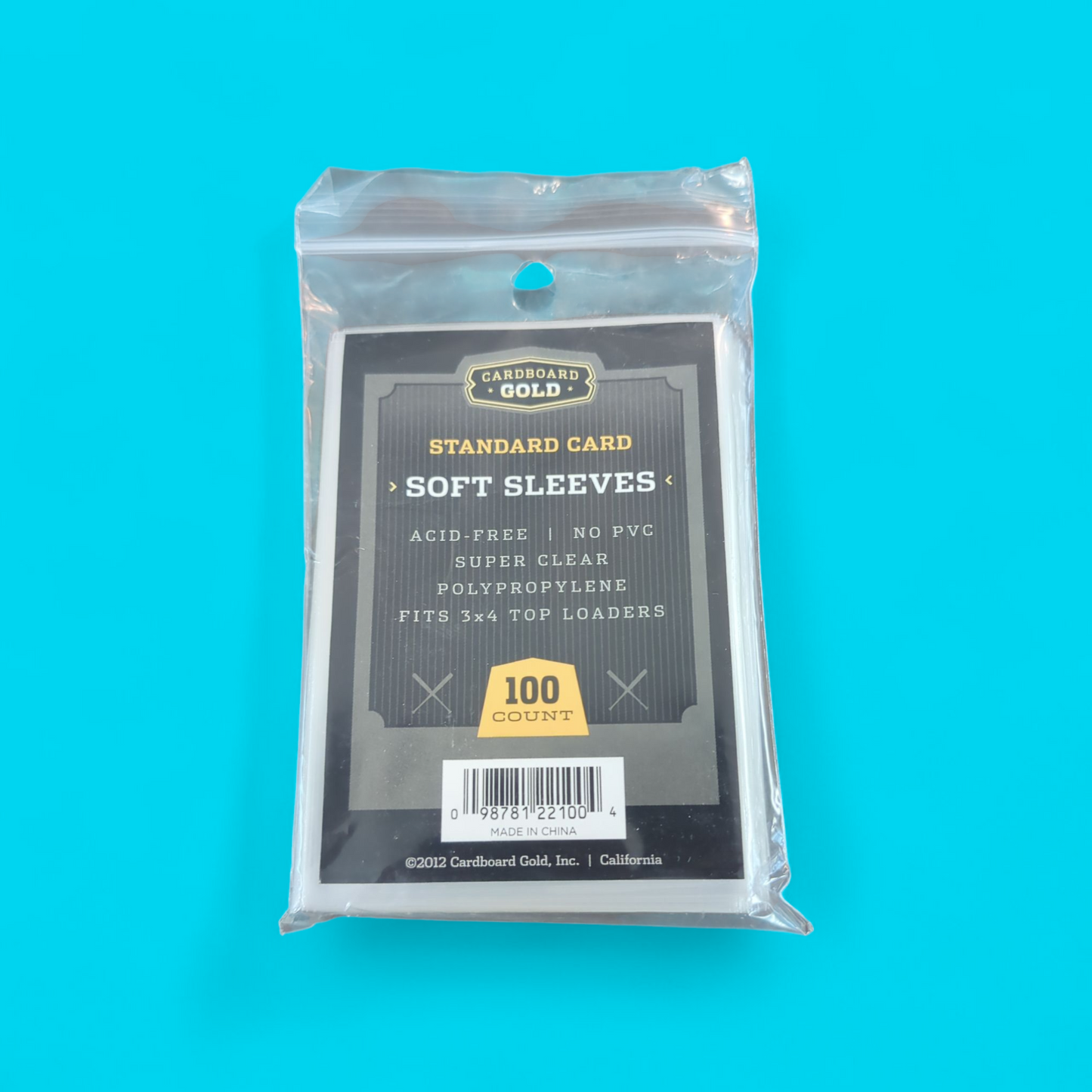 Cardboard Gold Soft Sleeves 100 Count