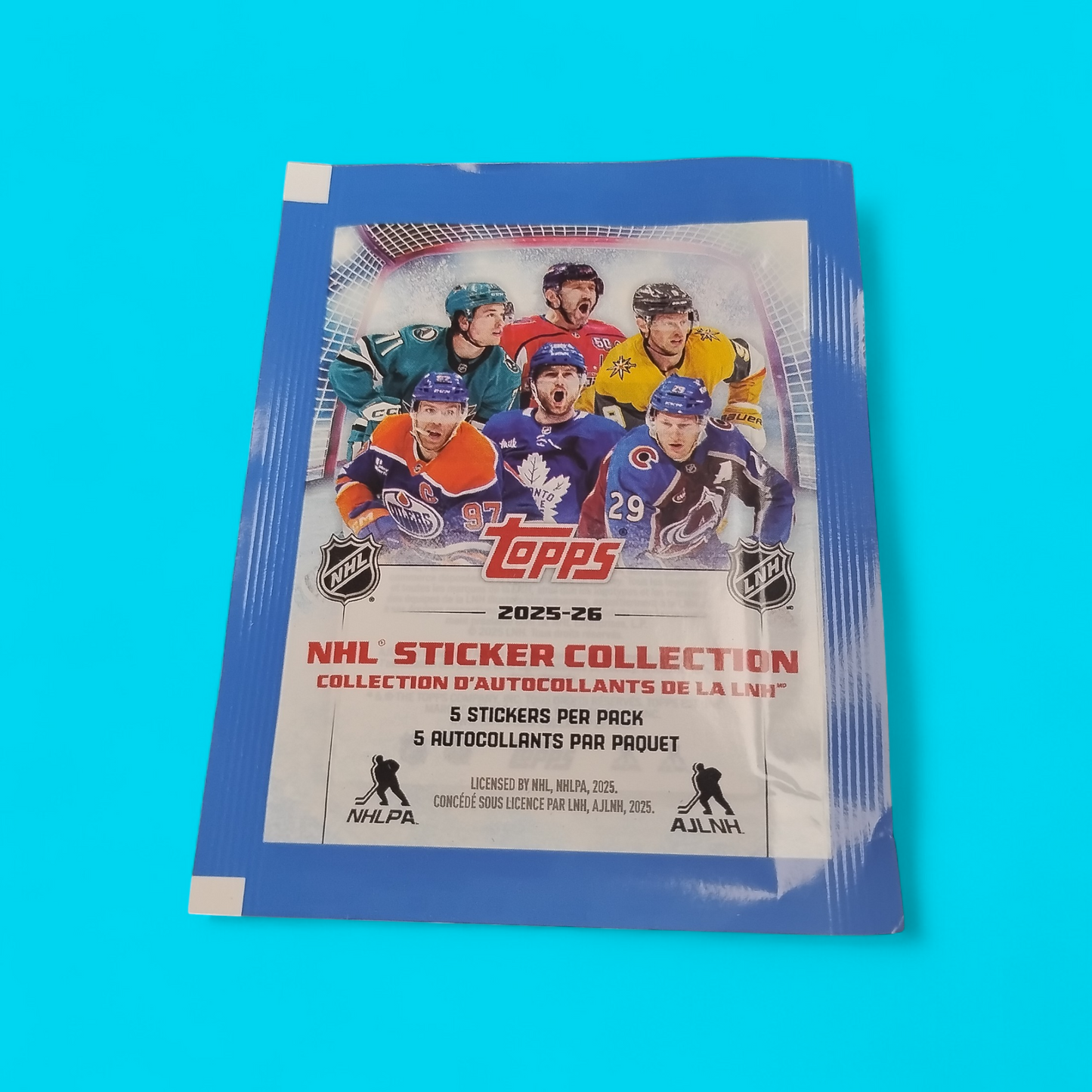 2025-26 Topps NHL Hockey Sticker Pack