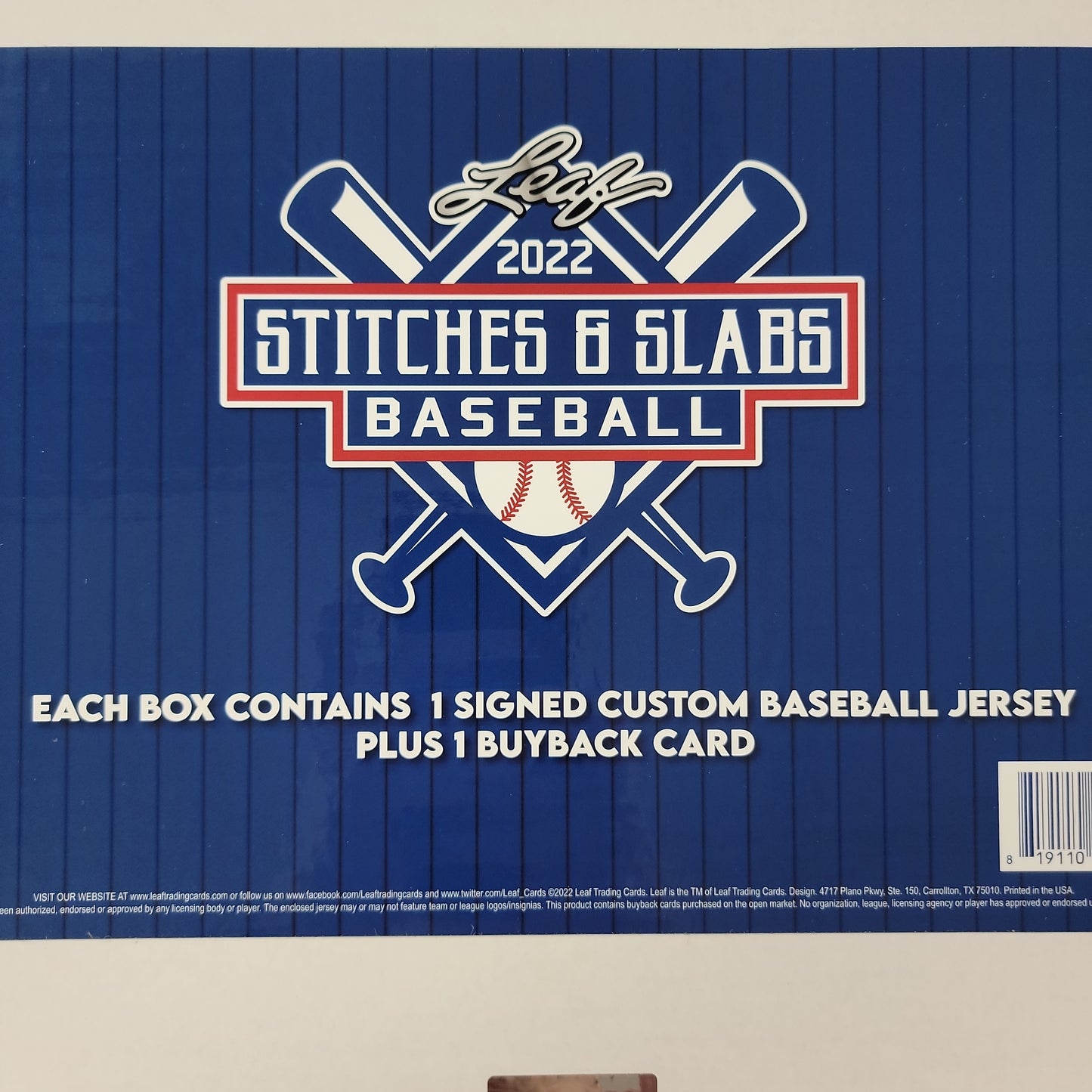 2022 Leaf Stitches & Slabs Baseball Box