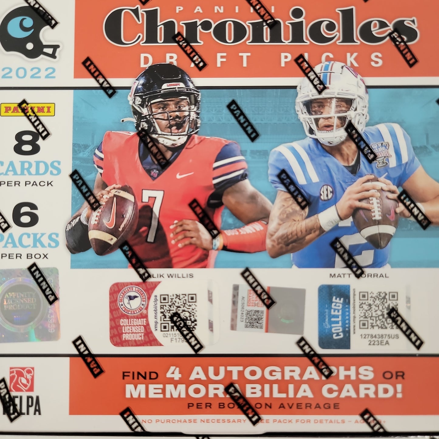 2022 Panini Chronicles Draft Picks Football Hobby Box