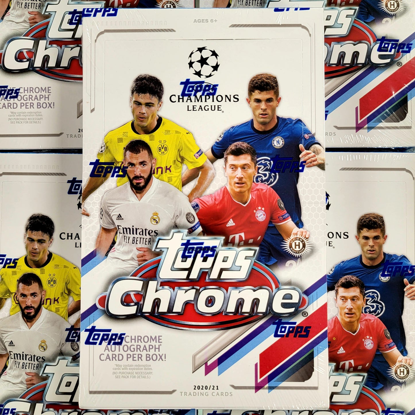 2020-21 Topps Chrome UEFA Champions League Soccer Hobby Box