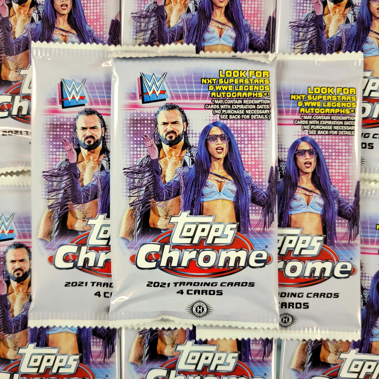 2021 Topps Chrome WWE Wrestling Hobby Pack
