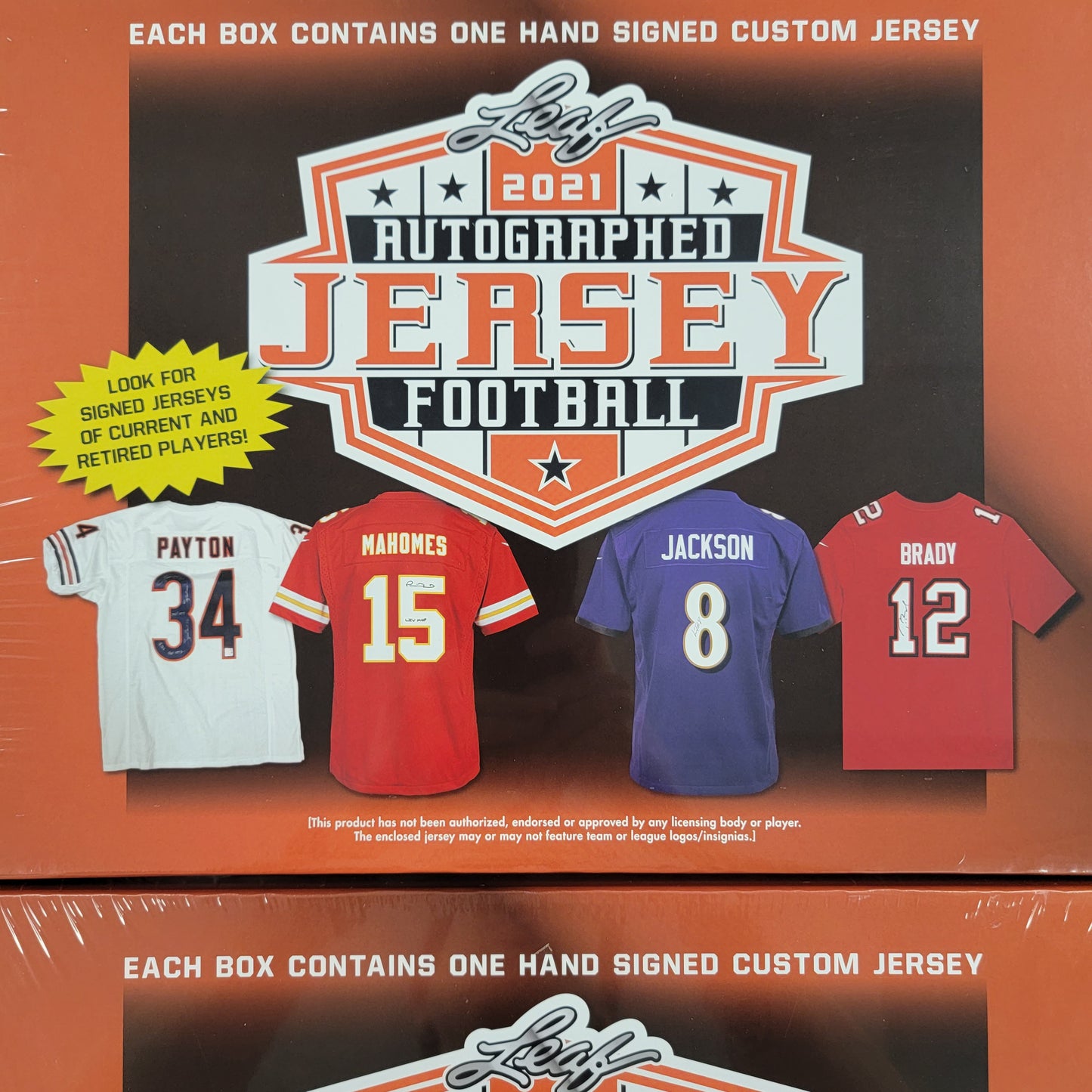 2021 Leaf Autographed Football Jersey