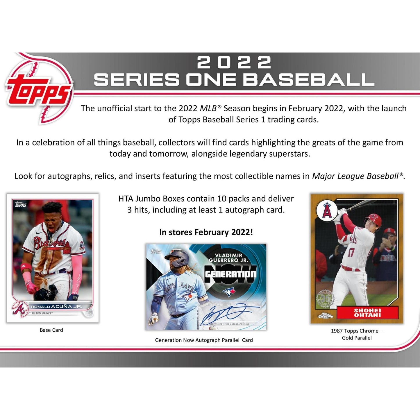 2022 Topps Series 1 Jumbo HTA Box