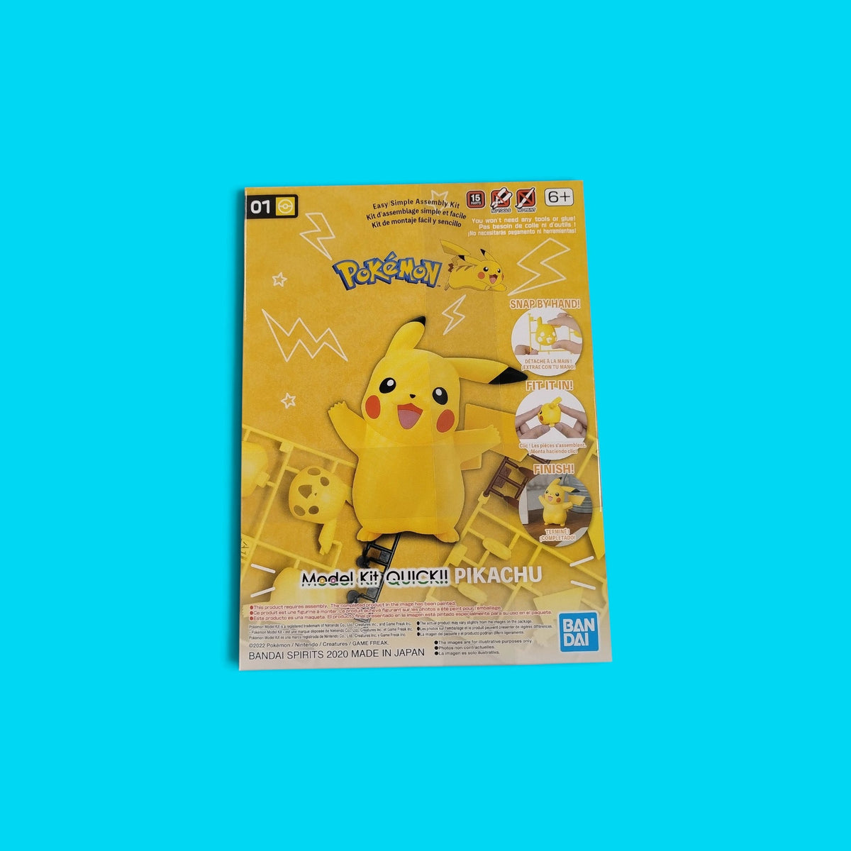 Bandai Pokemon Pikachu Model Quick Kit Toy