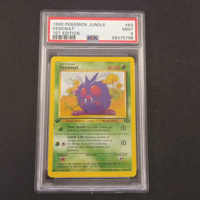 1999 Venonat 1st Edition PSA 9