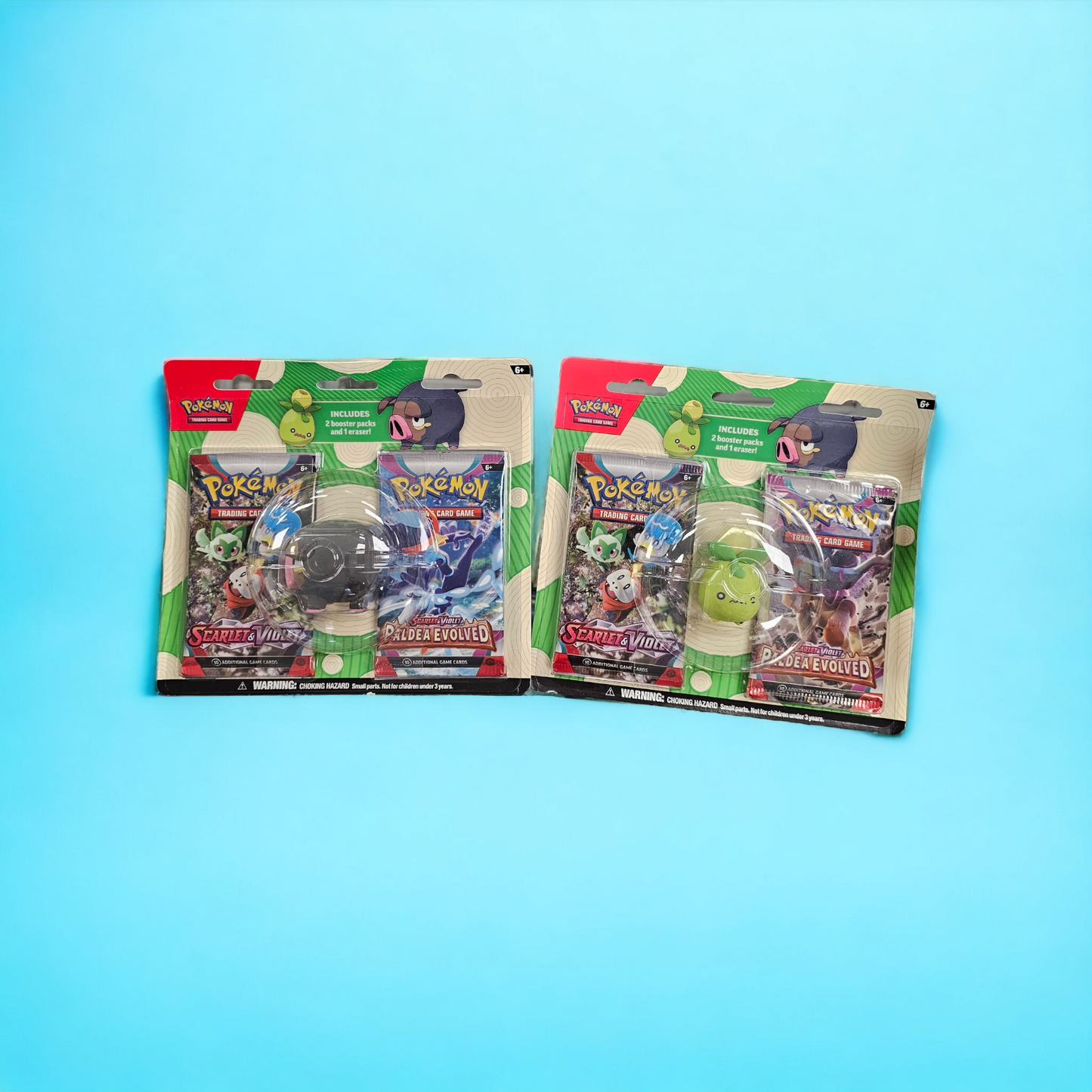 Pokémon Back To School Eraser Blister Pack (Styles Vary)