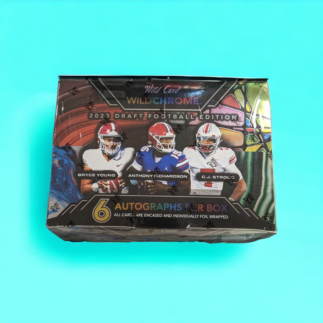 2023 Wild Card Wild Chrome Football Hobby Box