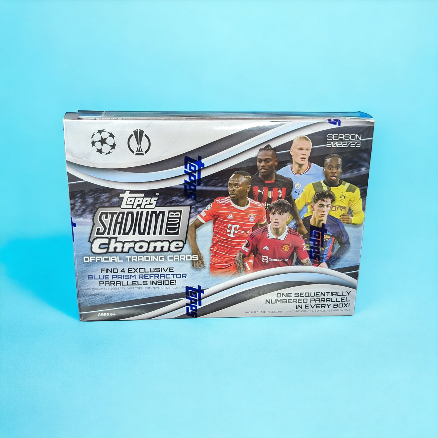 2022-23 Topps Stadium Club Chrome UEFA Club League Soccer Mega Box