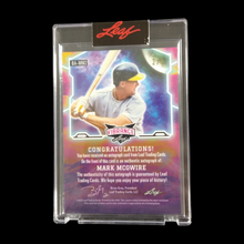 Load image into Gallery viewer, 2022 Leaf Vibrance Mark McGwire Autograph Serial # 2/3