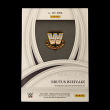 Load image into Gallery viewer, 2022 Panini Immaculate Brutus Beefcake Heralded Signatures Autograph Serial # 91/99