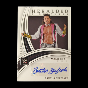 2022 Panini Immaculate Brutus Beefcake Heralded Signatures Autograph Serial # 91/99