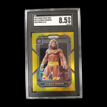 Load image into Gallery viewer, 2023 Panini Prizm Gold Ultimate Warrior Prizm SGC 8.5 Serial # 02/10