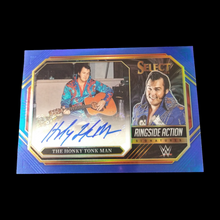 Load image into Gallery viewer, 2023 Panini Select The Honkey Tonk Man Blue Prizm Autograph Serial # 34/49