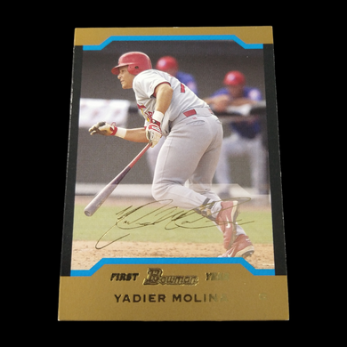 2004 Bowman Draft Gold Yadier Molina #301 First Year