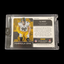 Load image into Gallery viewer, 2022 Panini One TJ Watt Formula One Dual Patch Autograph Serial # 16/25