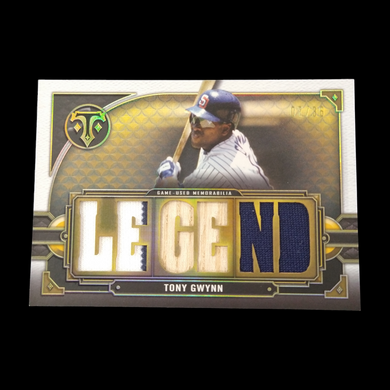 2022 Topps Triple Threads Tony Gwynn Game Used Jersey Bat Relic Serial # 7/36