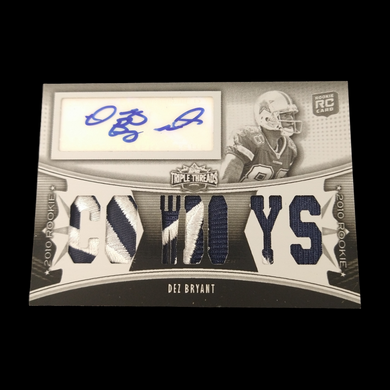 2010 Topps Trip Threads Dez Bryant White Whale 1/1 Rookie Patch Autograph