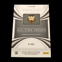 Load image into Gallery viewer, 2022 Panini Immaculate WWE X-Pac Autograph Serial # 56/75