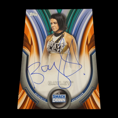 2020 Topps Bayley Smack Down Orange Autograph Serial # 43/50