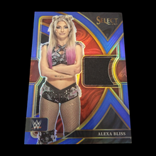 Load image into Gallery viewer, 2023 Panini Select Alexa Bliss Blue Prizm Relic Serial # 30/49