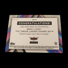 Load image into Gallery viewer, 2020 Topps Becky Lynch Gold Relic Serial # 8/10