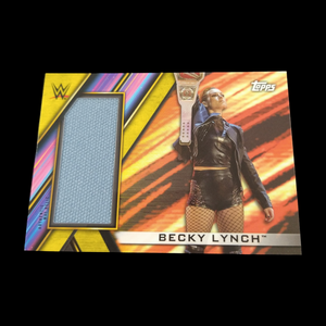 2020 Topps Becky Lynch Gold Relic Serial # 8/10