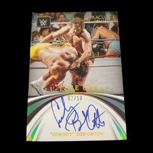 2022 Panini Immaculate Cowboy Bob Orton All Time Greats Autograph Serial # 2/10