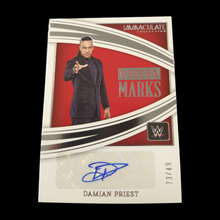 Load image into Gallery viewer, 2022 Panini Immaculate Damian Priest Autograph Serial # 23/49