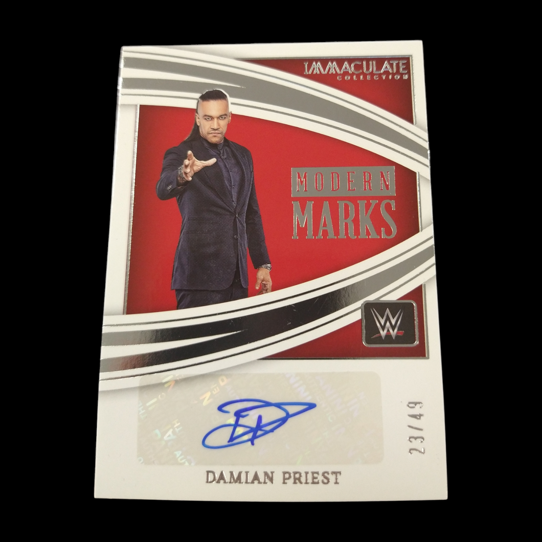 2022 Panini Immaculate Damian Priest Autograph Serial # 23/49