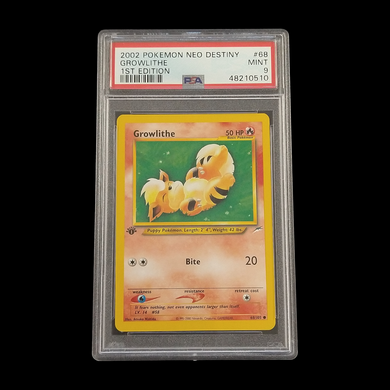 2002 Neo Growlithe 1st Edition PSA 9