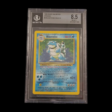 Load image into Gallery viewer, 1999 Blastoise Base Unlimited Spanish BGS 8.5