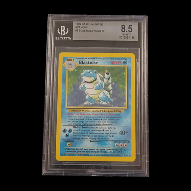 1999 Blastoise Base Unlimited Spanish BGS 8.5