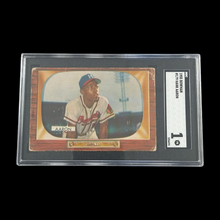 Load image into Gallery viewer, 1955 Bowman Hank Aaron #179 SGC 1