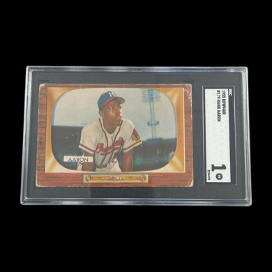 1955 Bowman Hank Aaron #179 SGC 1