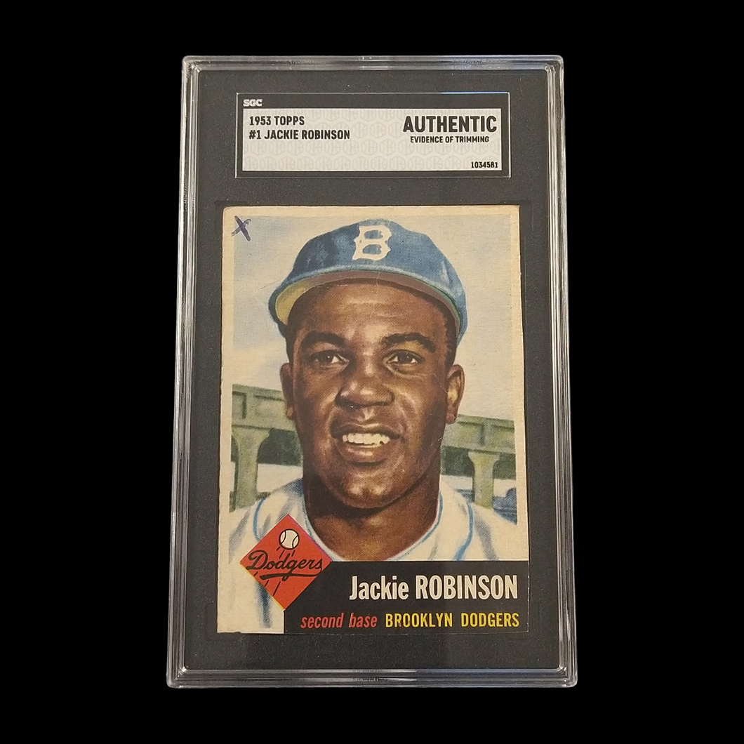 1953 Topps Jackie Robinson #1 SGC Authentic