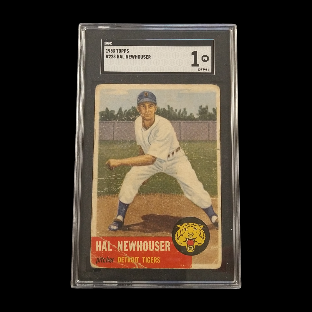 1953 Topps Hal Newhouser #228 SGC 1