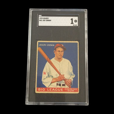 1933 Goudey Joe Cronin #63 SGC 1