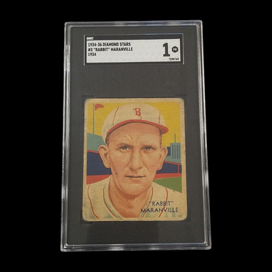 1934-36 Diamond Stars Rabbit Maranville #3 SGC 1