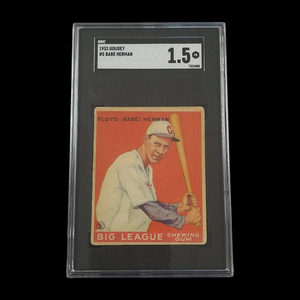 1933 Goudey Floyd Babe Herman #5 SGC 1.5