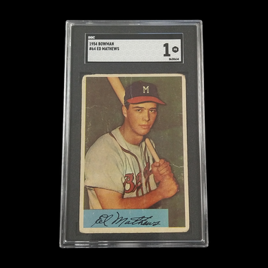 1954 Bowman Ed Mathews #64 SGC 1